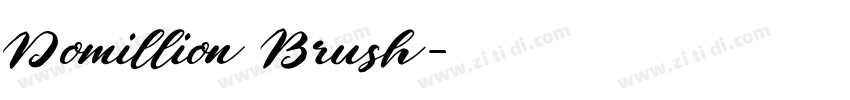 Domillion Brush字体转换